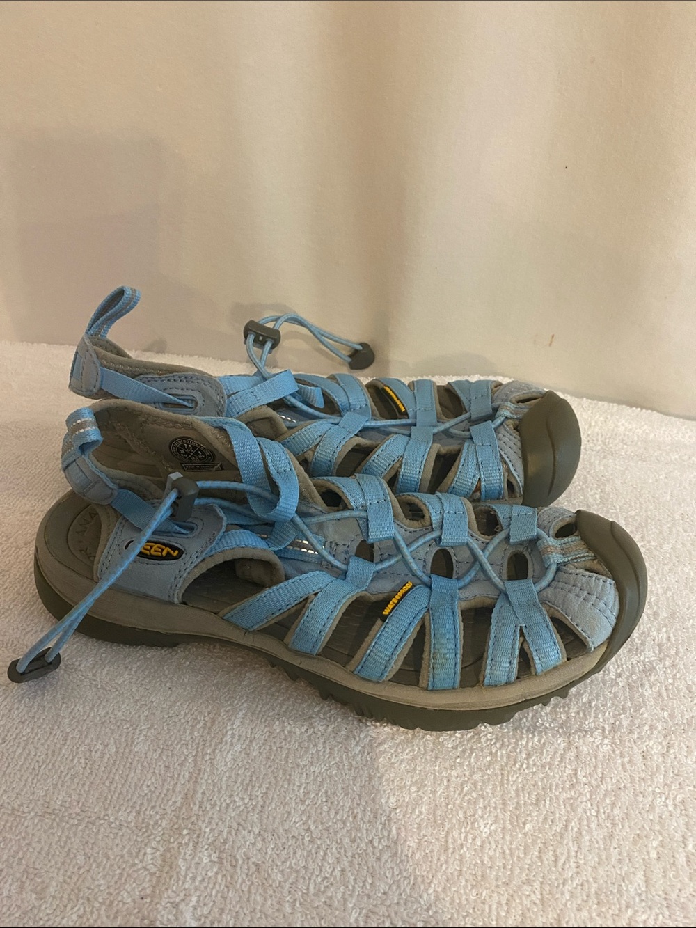 Women’s light Blue KEEN Whisper strappy Sandals Size 7.5